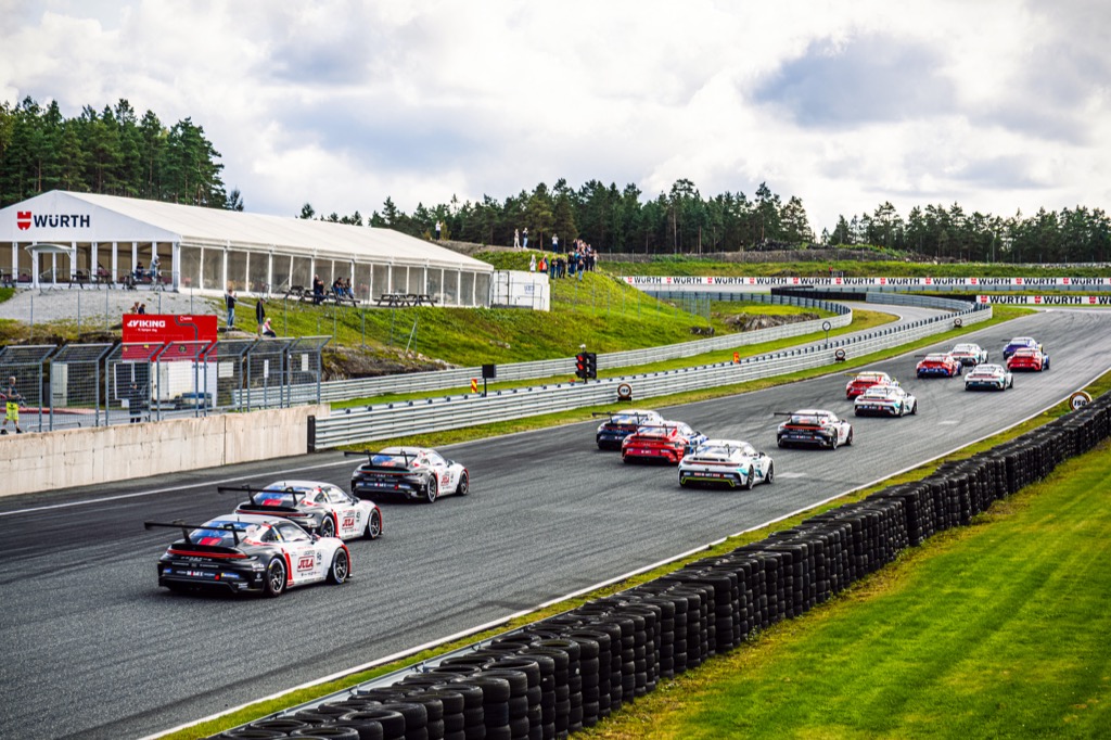 Gustav Krogh tilbage på Carrera Cup-podiet i Norge.
(Foto: Porsche Carrera Cup Scandinavia)